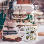 Novelty Sheep Coffee Mug Gifts for Farm Animal Lover, Breeds of Sheep Coffee Mug 11oz, Sheep Stuffs, Sheep Coffee Mug Gifts for Women, Sheep Themed Gifts, Funny Sheep Mug Gifts for Sheep Lover