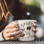 Novelty Sheep Coffee Mug Gifts for Farm Animal Lover, Breeds of Sheep Coffee Mug 11oz, Sheep Stuffs, Sheep Coffee Mug Gifts for Women, Sheep Themed Gifts, Funny Sheep Mug Gifts for Sheep Lover