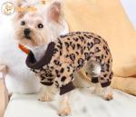 Dog Pajamas for Small Dogs Girl Boy Winter Onesies Pjs Cold Weather Puppy 4 Legged Sweater Clothes for Chihuahua Yorkie Teacup Jumpsuit Cute Pet Outfits Apparel Coats (Leopard, Medium)