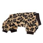 Dog Pajamas for Small Dogs Girl Boy Winter Onesies Pjs Cold Weather Puppy 4 Legged Sweater Clothes for Chihuahua Yorkie Teacup Jumpsuit Cute Pet Outfits Apparel Coats (Leopard, Medium)