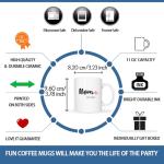 MAUAG Mom Est 2025 Coffee Mug, Mother's Day New Mom Gifts for Women Her, First Time Moms Cup, White 11 Oz