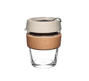 KeepCup 12oz Reusable Coffee Cup. Toughened Glass Cup & Natural Cork Band. 12-Ounce/Medium, Filter - BFIL12