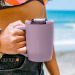 BrüMate Müv - 15oz 100% Leak Proof Insulated Coffee Mug with Handle & Lid - Stainless Steel Coffee Travel Mug - Double Walled Coffee Cup (Dark Aura)