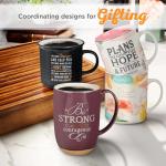 Christian Art Gifts Black Camp Style Ceramic Coffee Mug – 13 oz. Lead-free Inspirational Scripture Coffee & Tea Mug for Men & Women with Bible Verse: The Lord Bless You and Keep You – Num. 6:24-26