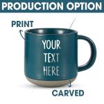 Custom Coffee Mug – Personalized Ceramic Cup with Name – 12 oz Cute Coffee Mugs – Unique Customized Gifts – Design Your Own Customizable Mug – Large Custom Cups for Men & Women