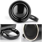 Mynvzrk Personalized Coffee Mug Custom Photo Text Logo Ceramic Mugs Customized with Picture or Nam Gift for Men Women Mom Dad Friends 11 OZ Black - 1PC