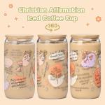 Bible Verse Coffee Mugs, Christian Gifts For Women, Christian Coffee Cups, My Daily Bible Affirmations Tumbler, Inspirational Religious Birthday Gift, Christmas Gift for Mom Wife Sister Friends