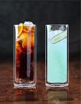 Sun's Tea Tropical Delight - Strong Double Wall Insulated Highball Tall Tom Collins Drinking Glasses for Bourbon or Whiskey or Rum Cocktail, Martini, Champagne, Beer, Mojito, Jiuce - Set of 2 (14 oz)