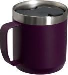 Stanley Stay-Hot Camp Mug 12 oz | Press Fit Drink Through Lid | Cup for Coffee, Tea and Drinks | Insulated Stainless Steel Coffee Mug | BPA-Free | Plum