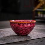 Doorpetal chinese tea cups,gongfu Ceramic Teacup Set, 4.06 oz (120 ml), Set of 5, 5 Colors