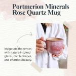Portmeirion Minerals Mug, Rose Quartz - 12oz Stoneware Coffee Cup with Reactive Glaze, Durable & Stylish Ceramic Mug - Microwave, Dishwasher, Freezer, Oven Safe - Earthy Design for Cafe & Home