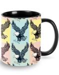 sagacitrix Eagle Funny Ceramic Coffee Mug 11 oz Novelty Tea Cup with Handle Gifts for Birthday Christmas Men Women Friends