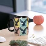 sagacitrix Eagle Funny Ceramic Coffee Mug 11 oz Novelty Tea Cup with Handle Gifts for Birthday Christmas Men Women Friends
