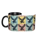 sagacitrix Eagle Funny Ceramic Coffee Mug 11 oz Novelty Tea Cup with Handle Gifts for Birthday Christmas Men Women Friends