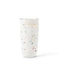 W&P Porter Insulated Tumbler 20 oz | No Metallic Aftertaste Ceramic Coated for Water, Coffee, & Tea | Wide Mouth Vacuum Insulated | Dishwasher Safe, Cream Terrazzo