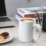 Smilatte 20 OZ Extra Large Ceramic Coffee Mug, M017 Classic Porcelain Boss Super Big Tea Cup with Handle for Office and Home, White