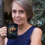 Cute Bear In Forest Design Mug, Customized Name Animal Lover Cup, Novelty Bear Design Black Mug, Personalized Bear Themed Coffee Cup, Gift For Son Daughter, Custom Animal Mug 11oz 15oz