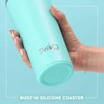 Swig Life 22oz Insulated Tumbler, Travel Coffee Tumbler with Lid, Cup Holder Friendly Travel Coffee Mug, Stainless Steel Thermos (Christmas Crew)