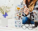 Gilmore Girls Stars Hollow Allover Icons Ceramic Stacking Mug | Large Coffee Cup For Espresso, Caffeine, Beverages, Home & Kitchen Essentials | Cute Gifts and Collectibles | Holds 13 Ounces