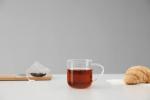 VIVA Minima Eva Glass Tea Cup - 14 oz / 400 ml Clear Coffee Mug