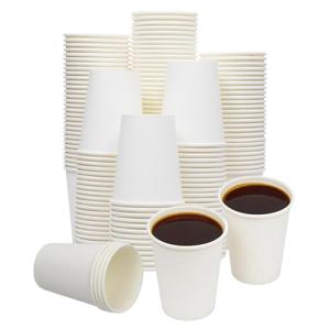 Kuerqi Paper Cups, 100 Pack 8 Oz Disposable Cups, Disposable Coffee Cups 8 Oz, Hot Cups Tea Cups Water Cups for Home Office Travel Party