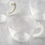 Efavormart 60 Pack 6oz Plastic Disposable Coffee Cups With Handle for Weddings, Parties, Receptions, Restaurants, Cafes, Catered Events, Hot Chocolate, Hot Tea, Cappuccino, Refreshing Drinks