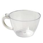 Efavormart 60 Pack 6oz Plastic Disposable Coffee Cups With Handle for Weddings, Parties, Receptions, Restaurants, Cafes, Catered Events, Hot Chocolate, Hot Tea, Cappuccino, Refreshing Drinks