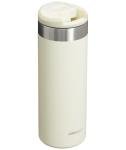 Stanley AeroLight Transit Bottle 16 oz | Locking Drink Through Lid | Leak Resistant Water Bottle or Coffee Travel Mug | Lightweight Insulated Stainless Steel | BPA-Free | Cream