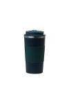 Sip+Sea Dominica 18 oz Travel Coffee Mug - Double Wall Vacuum Insulated Stainless Steel Tumbler with Flip Lid, Leak-Proof Coffee Cup with Non-Slip Silicone Base, Hot & Cold Drink Container