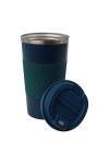 Sip+Sea Dominica 18 oz Travel Coffee Mug - Double Wall Vacuum Insulated Stainless Steel Tumbler with Flip Lid, Leak-Proof Coffee Cup with Non-Slip Silicone Base, Hot & Cold Drink Container