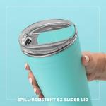 Swig Life 24oz Party Cup, Stackable Insulated Travel Coffee Tumbler with EZ Slider Lid, Cup Holder Friendly Travel Thermos, Stainless Steel 24 oz Tumbler, Reusable Coffee Mug (Orange)