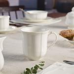 Villeroy & Boch Manoir Mug, Premium Porcelain, Made in Germany, 10 oz, White
