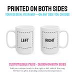Custom 15oz Black Coffee Mug Design Personalized Ceramic Coffee Cup with Photo Text Logo Taza Personalizadas Customized Gifts for Birthday Anniversary Wedding Love Family Novelty Black Cup Two Sides