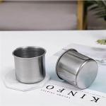 Tsyware 10 Pcs of Stainless Steel Coffee Tea Cup with Handle 6oz Espresso Cup