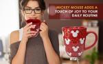 Disney Mickey Mouse All Over print Collectible Bullet Mug RED- 16OZ