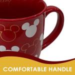 Disney Mickey Mouse All Over print Collectible Bullet Mug RED- 16OZ