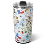 Swig Life 22oz Travel Mug, Insulated Tumbler with Handle and Lid, Travel Coffee Mug, Cup Holder Friendly, Stainless Steel 22 oz Tumbler, Reusable Insulated with Lid (Texas)