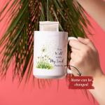 Customized Name Christian Mug, Inspirational Cup 11oz 15oz, Personalized Religious Coffee Mug, Bible Verse And Dandelion Design Cup, Custom Christian Ceramic Mug, Gift For Family Member