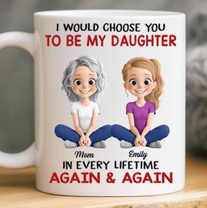 Pawfect House Custom Mug, Personalized Birthday Gifts For Mom, Daughter, My First Hero My Forever Friend, Daughter Birthday Gifts From Mom, Ceramic Tea Cups, Coffee Mugs For Her, Christmas Mugs