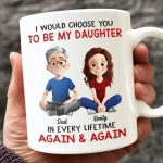 Pawfect House Custom Mug, Personalized Birthday Gifts For Mom, Daughter, My First Hero My Forever Friend, Daughter Birthday Gifts From Mom, Ceramic Tea Cups, Coffee Mugs For Her, Christmas Mugs