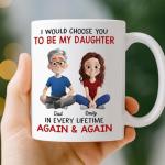 Pawfect House Custom Mug, Personalized Birthday Gifts For Mom, Daughter, My First Hero My Forever Friend, Daughter Birthday Gifts From Mom, Ceramic Tea Cups, Coffee Mugs For Her, Christmas Mugs