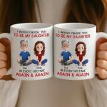 Pawfect House Custom Mug, Personalized Birthday Gifts For Mom, Daughter, My First Hero My Forever Friend, Daughter Birthday Gifts From Mom, Ceramic Tea Cups, Coffee Mugs For Her, Christmas Mugs