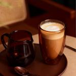 ELEMENT LABS Double Wall Insulated Glass Set of 2-15oz Nature-Inspired Amber&Rose Collection, Insulated Borosilicate Glass for Holiday Drinks