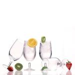 Luigi Bormioli Michelangelo Masterpiece 19.25 oz All Purpose Glasses - Sparkx Ultra-Clear Crystal Glass, Durable Titanium Reinforced Stems - Laser-Cut Rims - Dishwasher Safe (Set of 4)