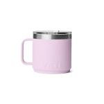 YETI Rambler 14 oz Ceramic Lined Stackable Mug, Vacuum Insulated, Stainless Steel with MagSlider Lid, Cherry Blossom