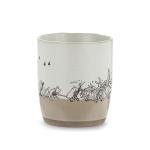 DEMDACO Pooh Classic Yellow Bear Everyday Collection Helping Hands Pooh and Christopher Robin 14 ounce Stoneware Coffee Cup Mug For Your Favorite Morning Brew