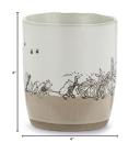 DEMDACO Pooh Classic Yellow Bear Everyday Collection Helping Hands Pooh and Christopher Robin 14 ounce Stoneware Coffee Cup Mug For Your Favorite Morning Brew