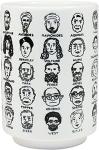 The Unemployed Philosophers Guild It's Hard to Get a Handle on Philosophy - Porcelain Handleless Tea Cup Featuring 60 Illustrated Portraits of Western Philosophers, Comes in Fun Box, 9 oz.