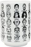 The Unemployed Philosophers Guild It's Hard to Get a Handle on Philosophy - Porcelain Handleless Tea Cup Featuring 60 Illustrated Portraits of Western Philosophers, Comes in Fun Box, 9 oz.