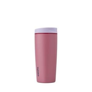 Owala SmoothSip Slider Insulated Stainless Steel Coffee Tumbler, Reusable Iced Coffee Cup, Hot Coffee Travel Mug, BPA Free 20 oz, Purple/Pink (Crochet Queen)
